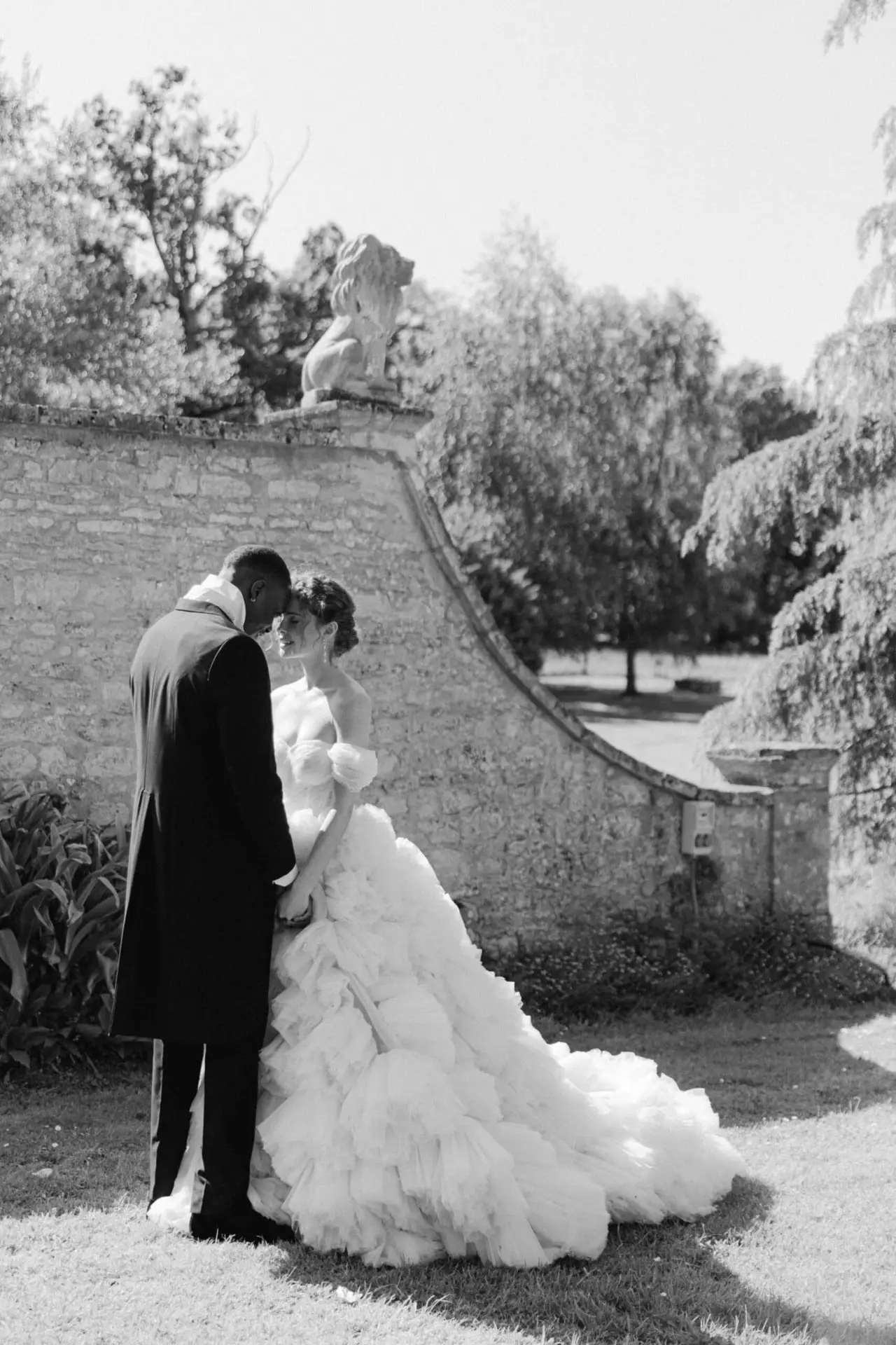 Luxury wedding bride and groom portrait editorial fine art chateau french scaled Getting Married in Denmark